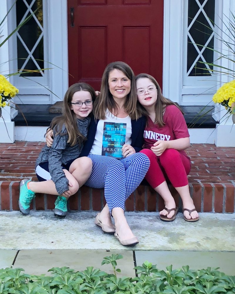 Marilee Amy Julia and Penny with her book