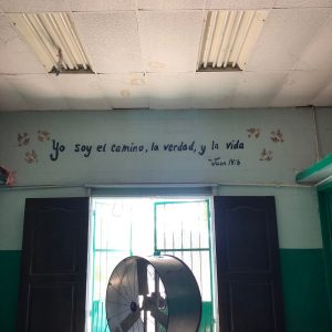 verse on inside of shelter in Juarez