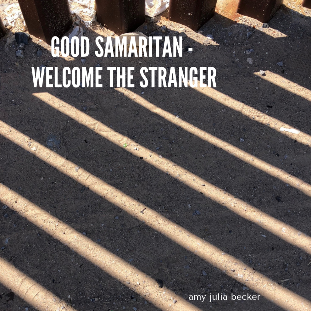 border wall - welcome the stranger graphic