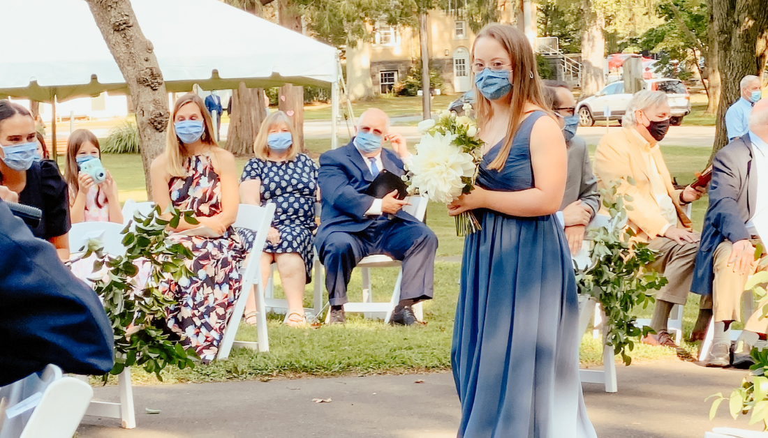 Penny walking down the aisle