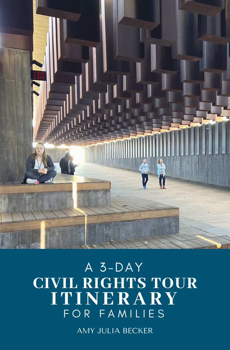 picture of the cover of the 3-day civil rights tour itinerary PDf