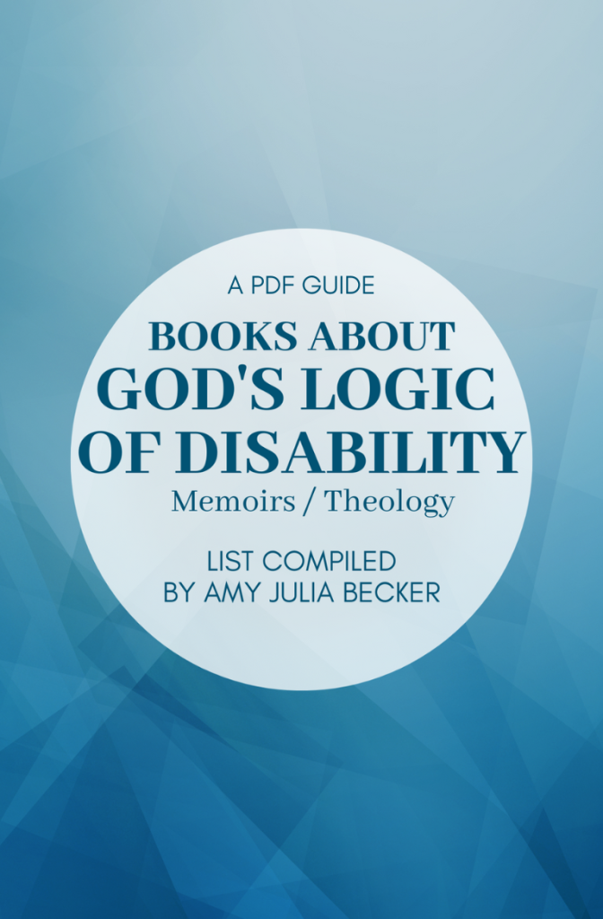 cover of PDF Books about God's logic of disability
