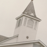 photo of a church in a photo album