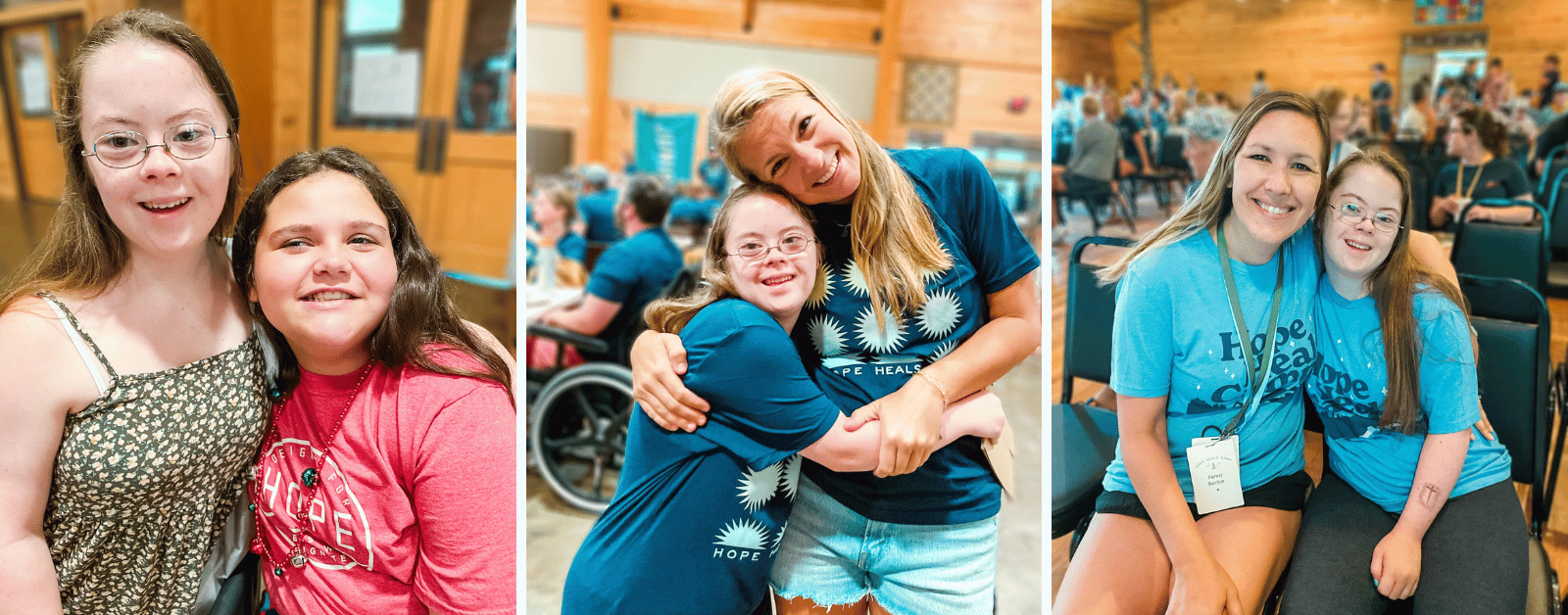 collage of photos of Penny at Hope Heals Camp 2023