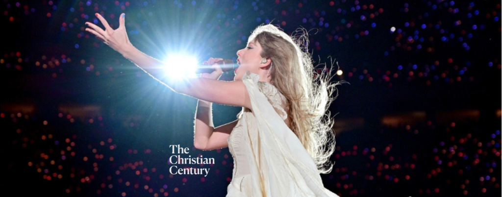 screenshot of the cover photo for the Christian Century essay: Worshiping at the church of Taylor Swift