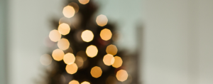 blurred photo ofl ights on a Christmas tree