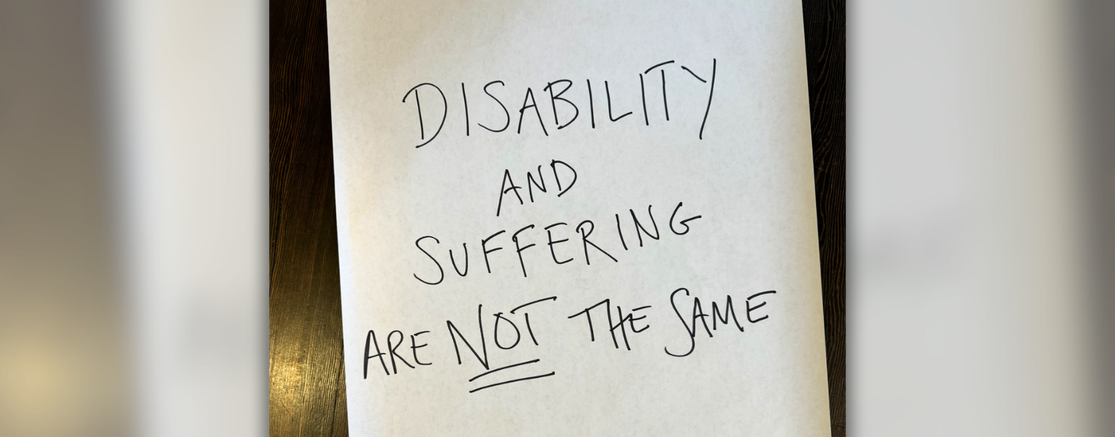Read more about the article Disability and Suffering Are Not the Same