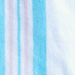 the traditional blue and pink striped blanket that babies are wrapped in in the hospital