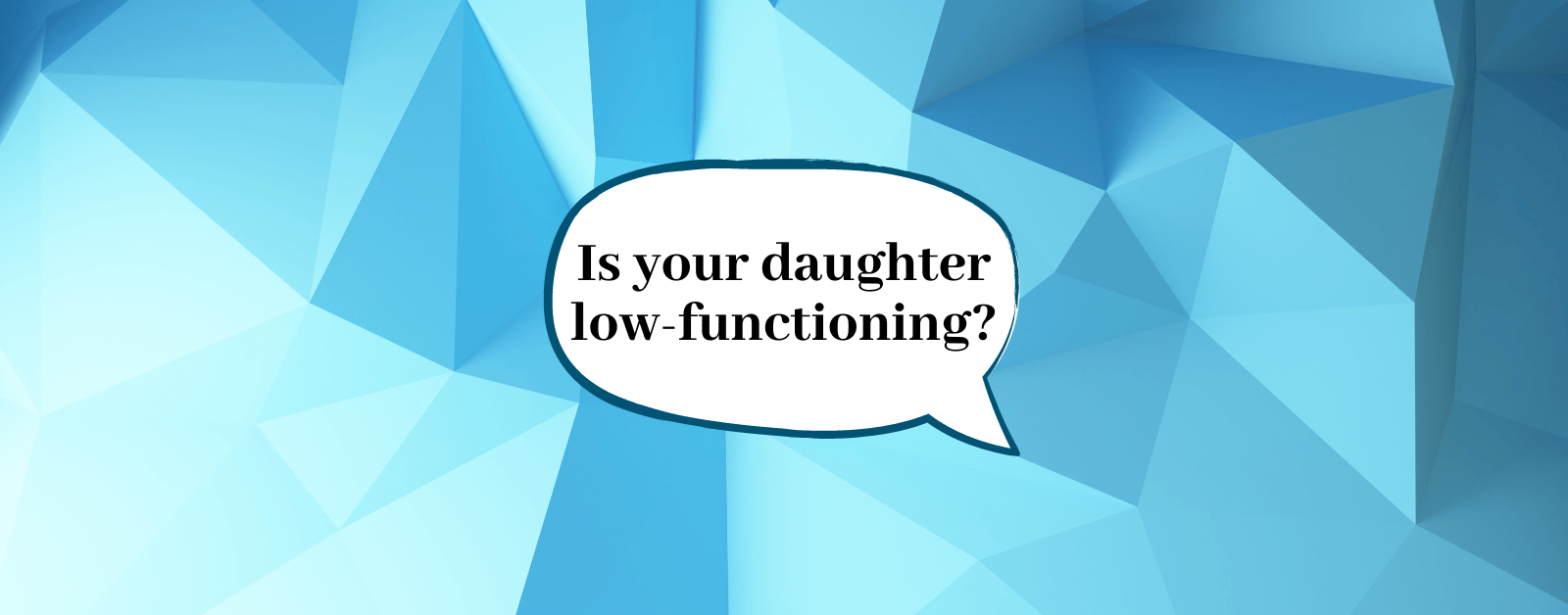 Read more about the article Let’s Drop “Low/High Functioning”