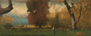 George Inness, Landscape, 1888, oil on canvas, 22 1/8 x 27 9/16 in. The Cleveland Museum of Art, Gift of the Estate of Charles F. Brush 1929.464