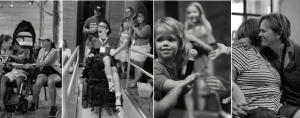 Collage of photos from Hope Heals Camp by Bryan Johnson