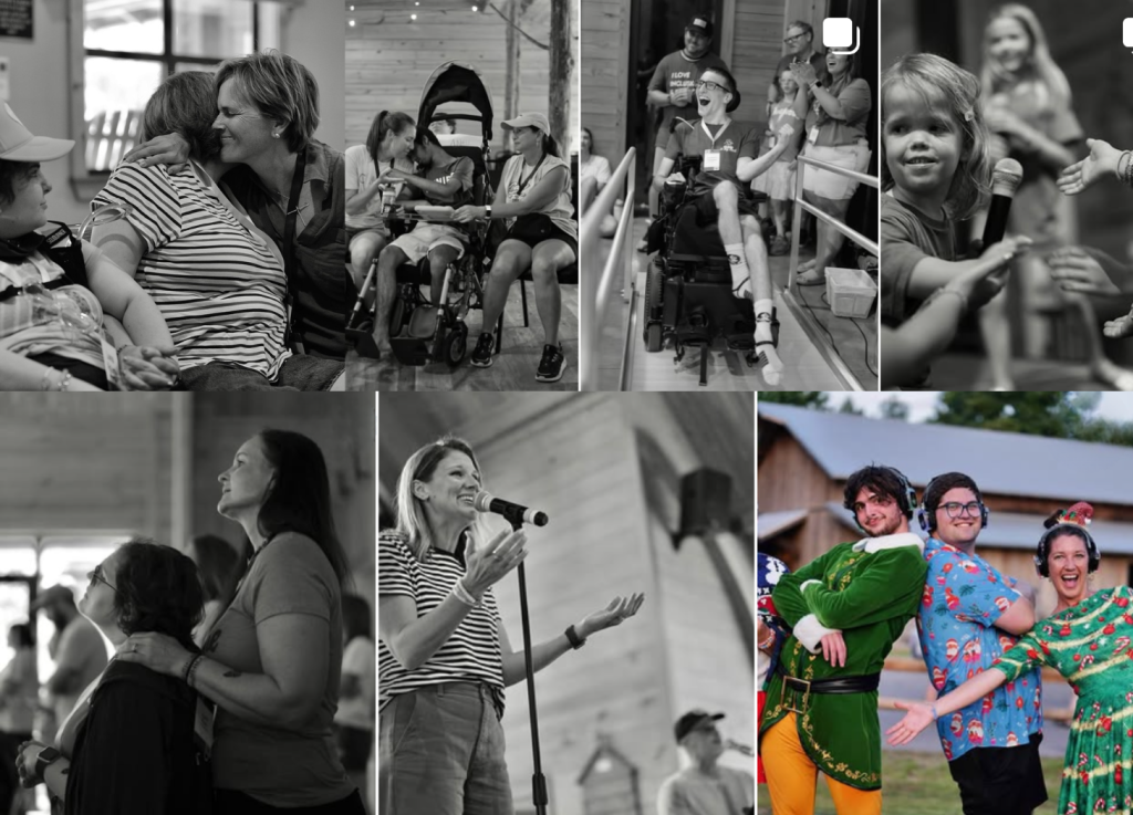 collage of photos by Bryan Johnson of Hope Heals Camp