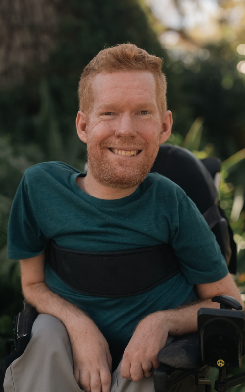 Kevan Chandler poses for an outdoor portrait