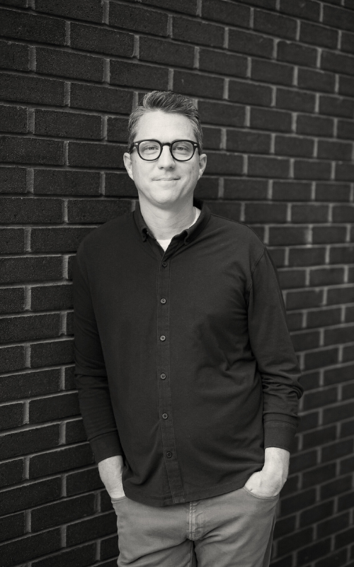 black and white photo of Matthew Mooney