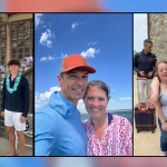 collage of photos of family events mentioned in post