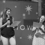 Penny and I on stage at the Hope Heals Camp talent show