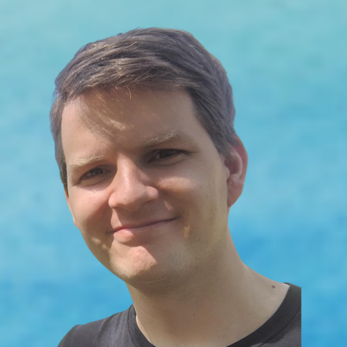 gradient blue graphic with picture of Dr Matthew Loftus and text from podcast post